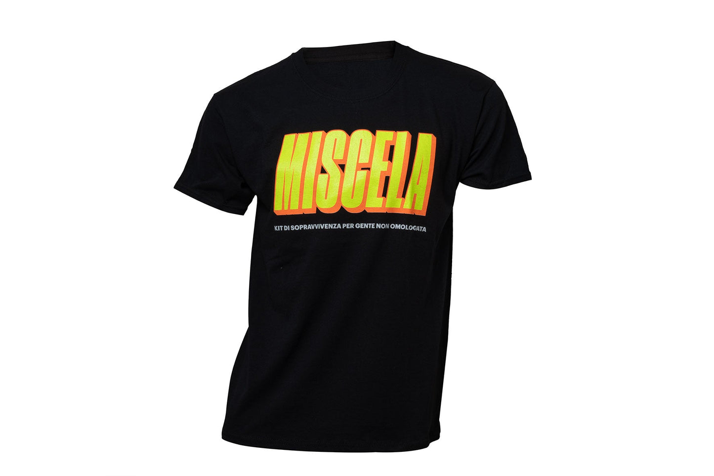 MALOSSI Maglietta T-Shirt nera con scritta MISCELA