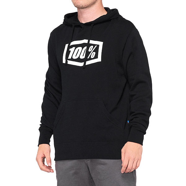 FELPA CON CAPPUCCIO 100% ESSENTIAL BLACK (TAGLIA S)