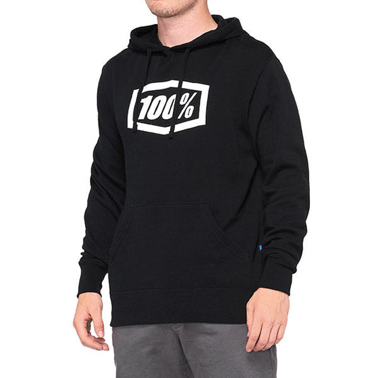 FELPA CON CAPPUCCIO 100% ESSENTIAL BLACK (TAGLIA XXL)