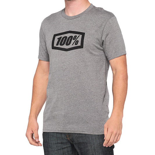 T-SHIRT 100% ESSENTIAL GUNMETAL HEATHER (TAGLIA XXL)
