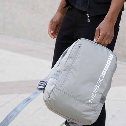 Momodesign Zaino Sportivo Gear Grigio Chiaro / Bianco
