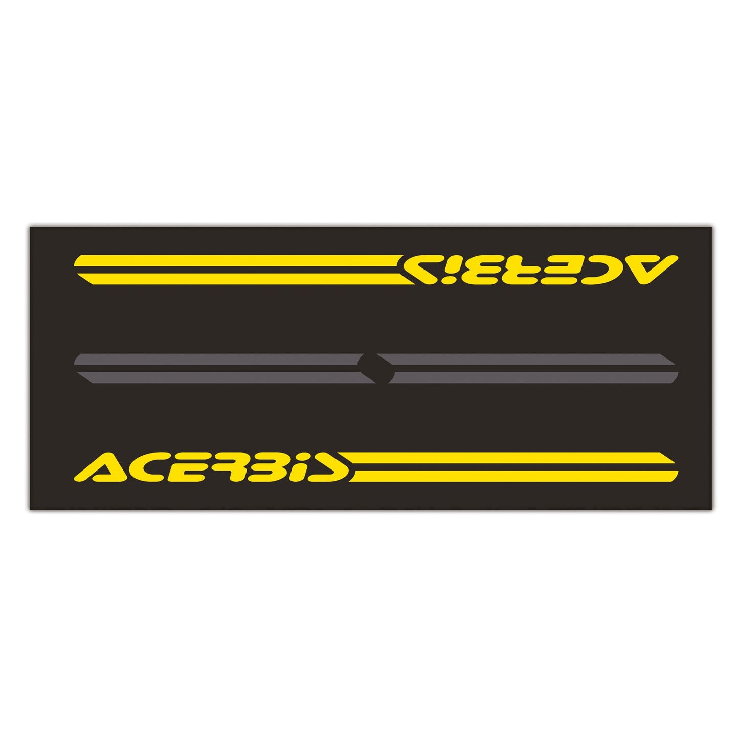 Acerbis Tappeto 200X100 CM Black/Yellow
