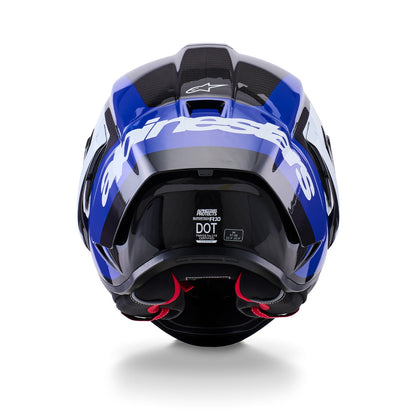 Alpinestars Supertech R10 Helmet Arius Black/White/Blue Gloss