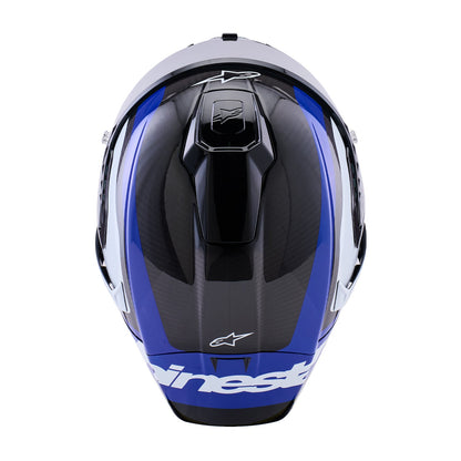 Alpinestars Supertech R10 Helmet Arius Black/White/Blue Gloss