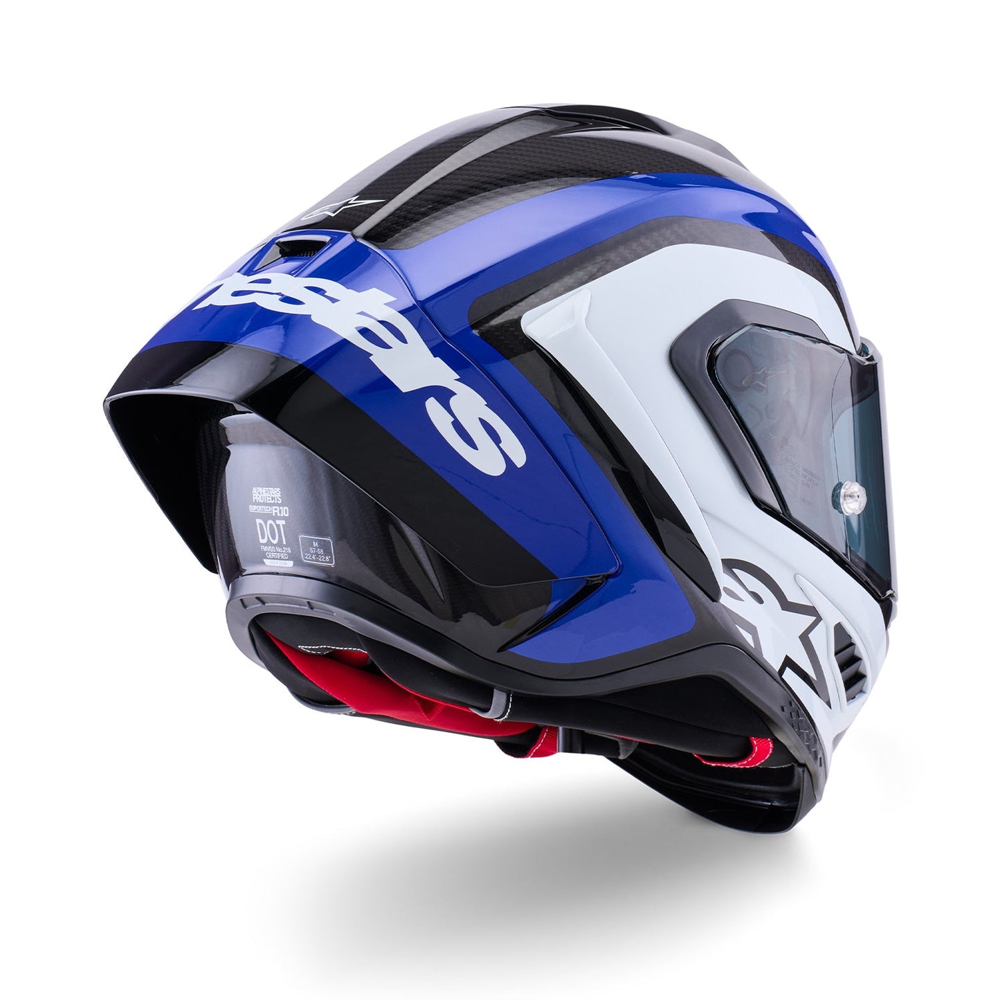 Alpinestars Supertech R10 Helmet Arius Black/White/Blue Gloss