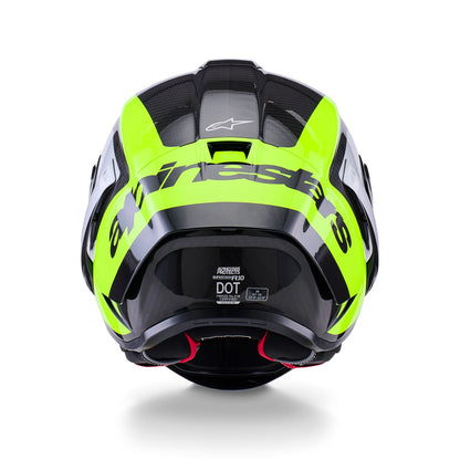 Alpinestars Supertech R10 Helmet Arius Black/Silver/Yellow Fluo Gloss