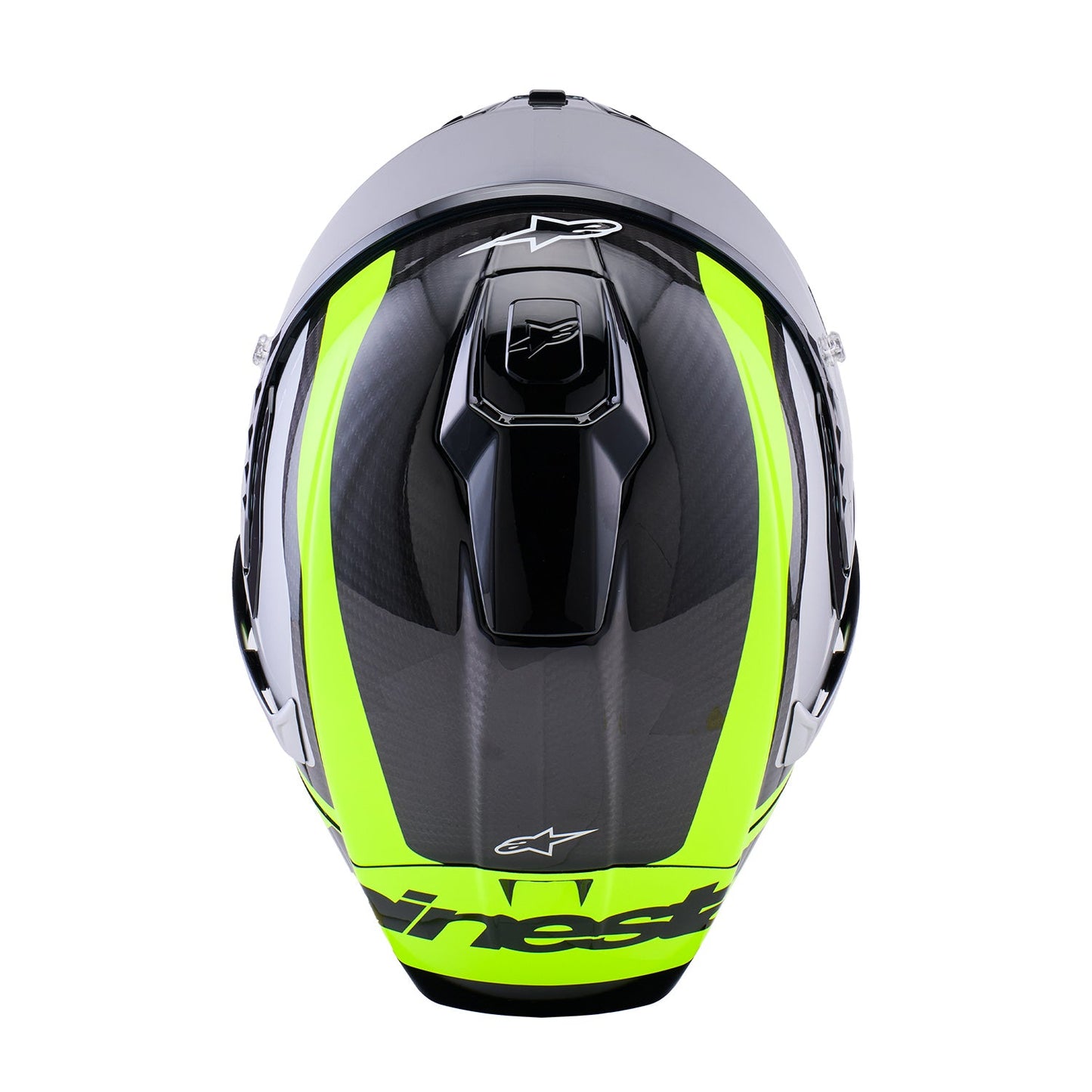 Alpinestars Supertech R10 Helmet Arius Black/Silver/Yellow Fluo Gloss