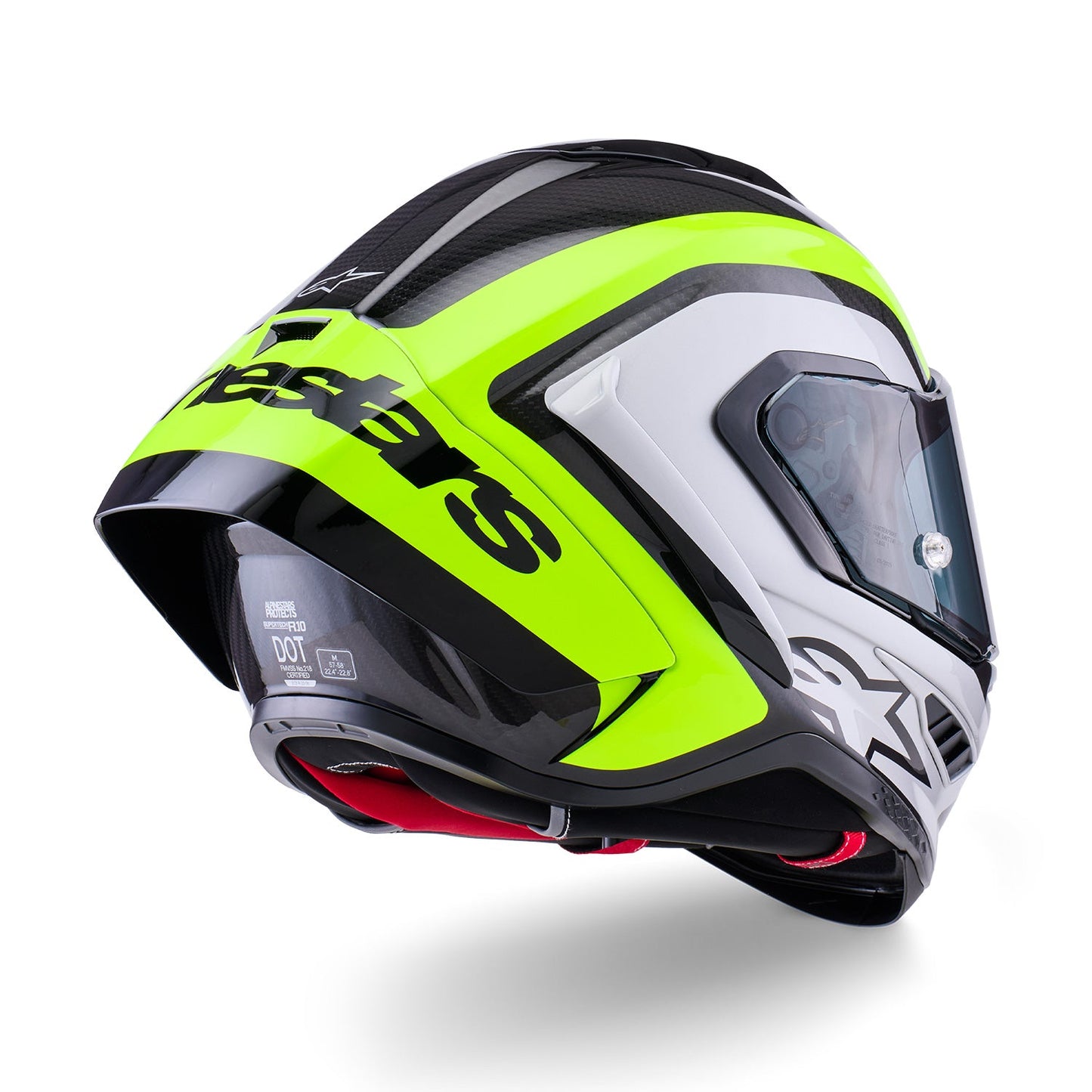 Alpinestars Supertech R10 Helmet Arius Black/Silver/Yellow Fluo Gloss