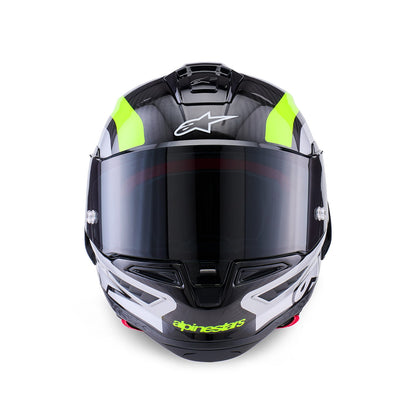 Alpinestars Supertech R10 Helmet Arius Black/Silver/Yellow Fluo Gloss