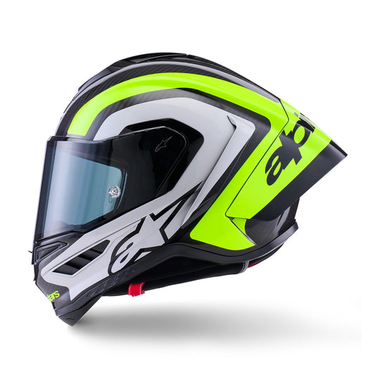 Alpinestars Supertech R10 Helmet Arius Black/Silver/Yellow Fluo Gloss