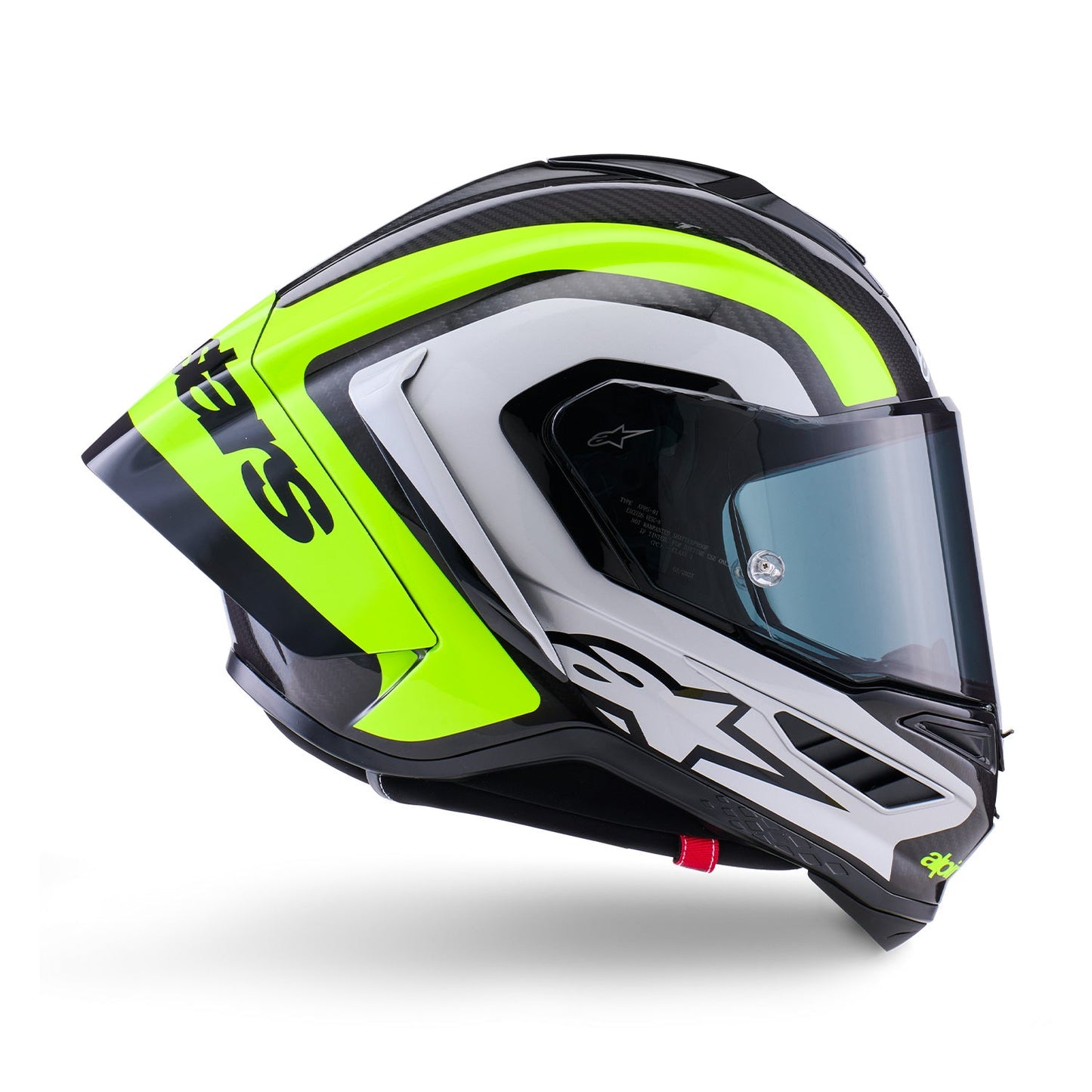 Alpinestars Supertech R10 Helmet Arius Black/Silver/Yellow Fluo Gloss