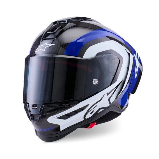 Alpinestars Supertech R10 Helmet Arius Black/White/Blue Gloss