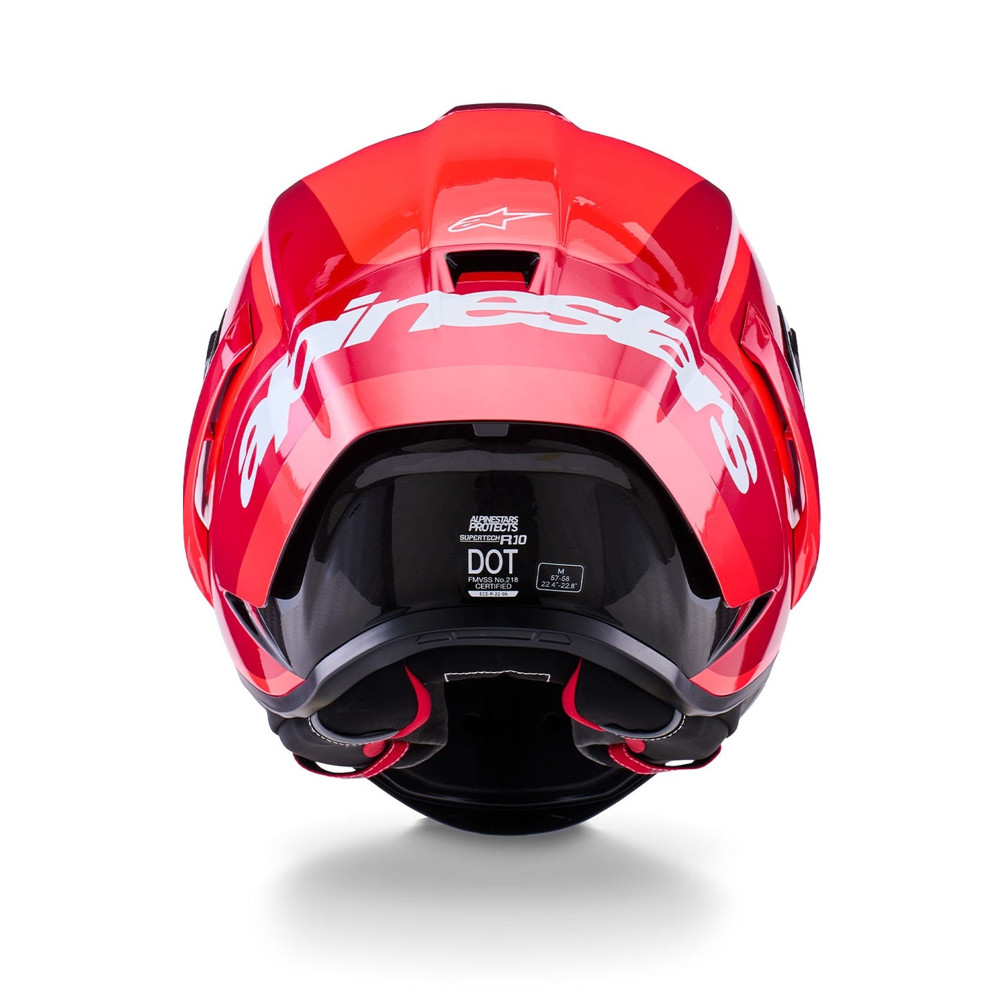 Alpinestars Supertech R10 Helmet Arius Black/White/Double Red Gloss