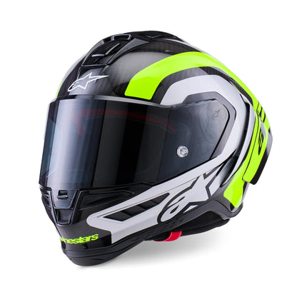 Alpinestars Supertech R10 Helmet Arius Black/Silver/Yellow Fluo Gloss