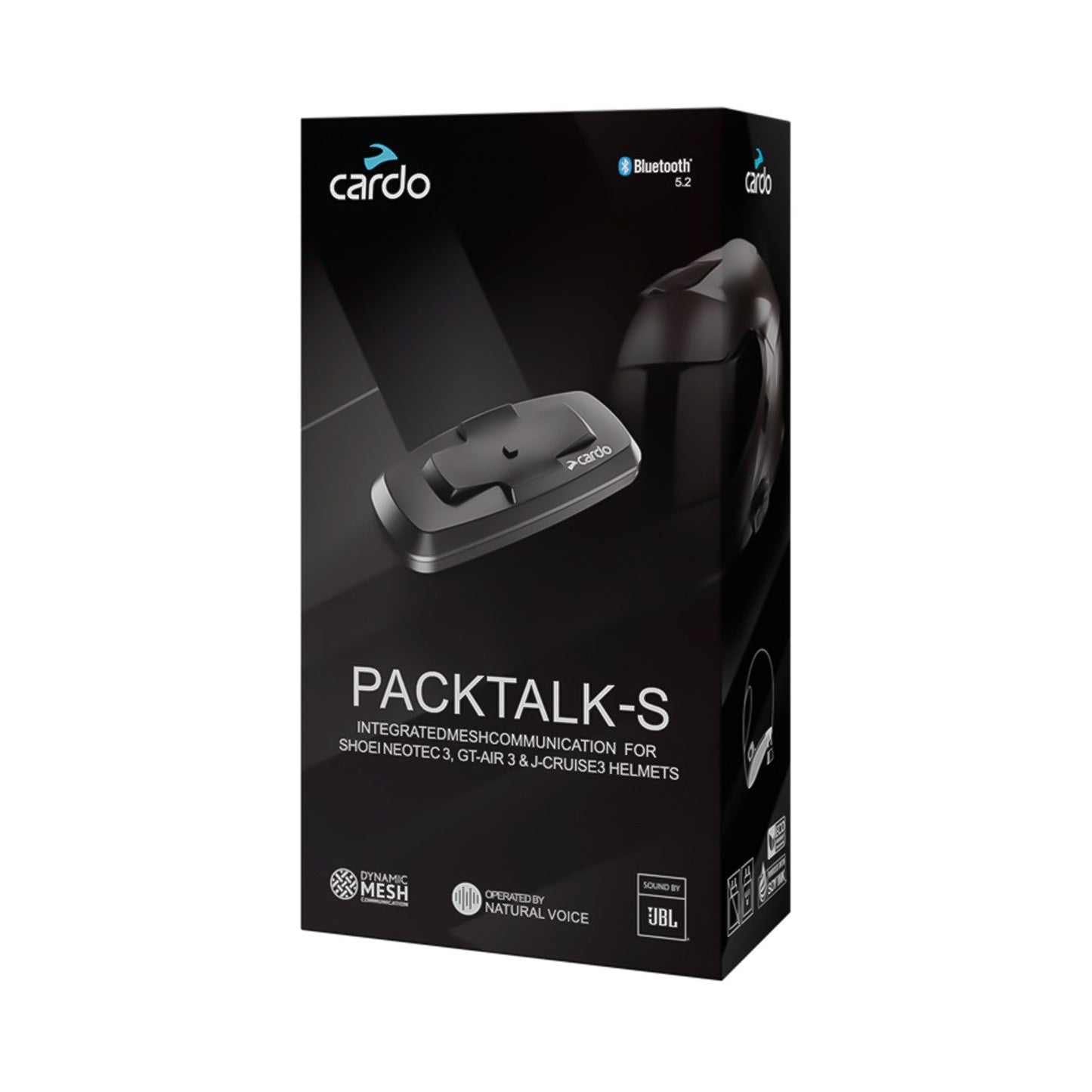 Cardo Packtalk-S per Caschi Shoei Gen 3 Singolo