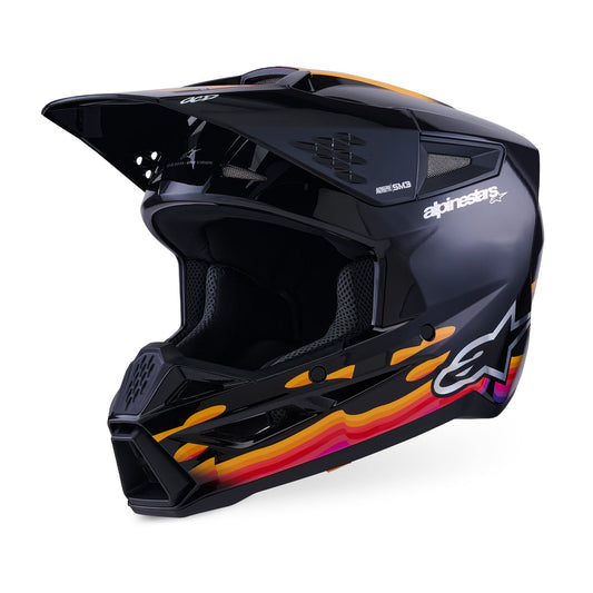 Alpinestars SM3 Force OCD Helmet ECE06 Black Gloss