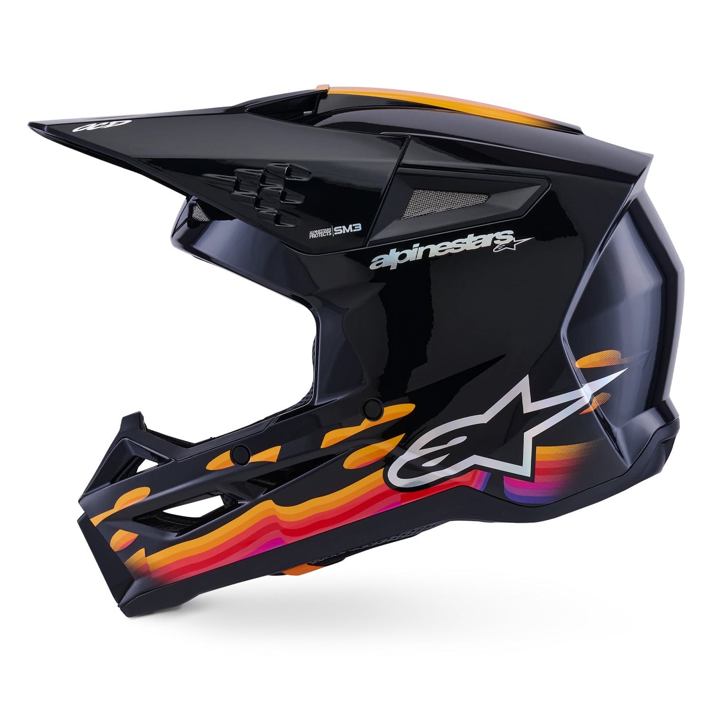 Alpinestars SM3 Force OCD Helmet ECE06 Black Gloss