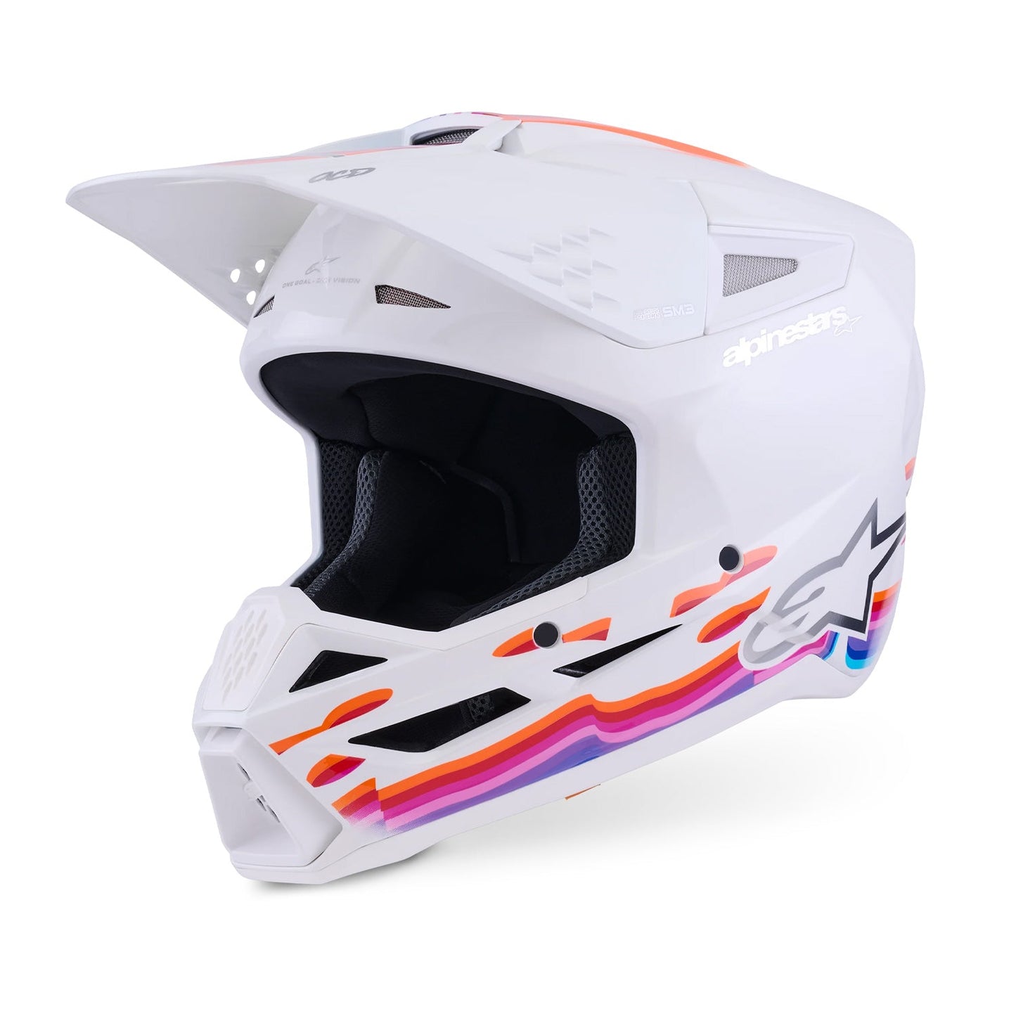 Alpinestars SM3 Force OCD Helmet ECE06 White Gloss