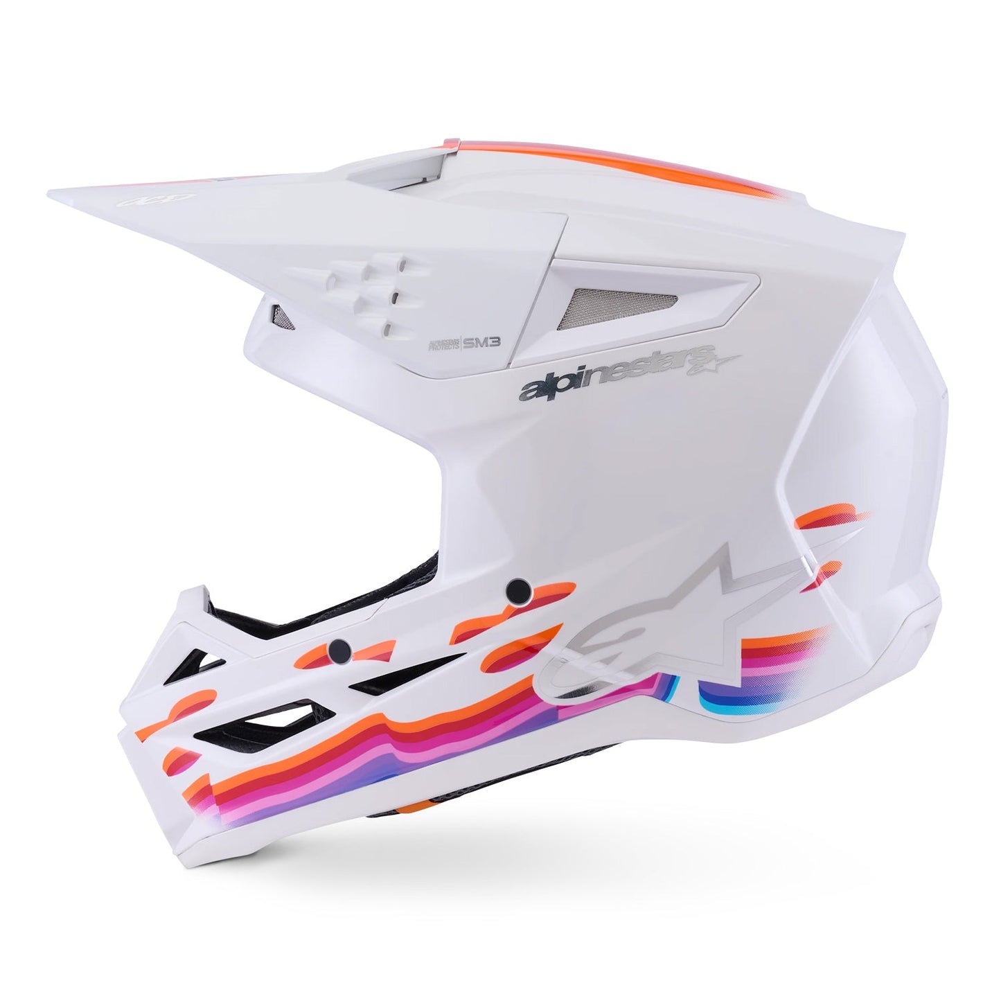 Alpinestars SM3 Force OCD Helmet ECE06 White Gloss