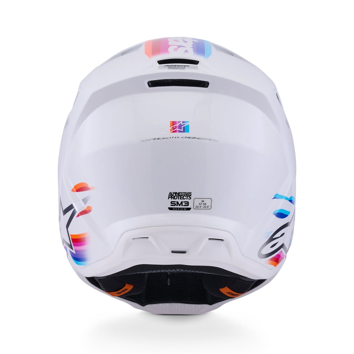 Alpinestars SM3 Force OCD Helmet ECE06 White Gloss