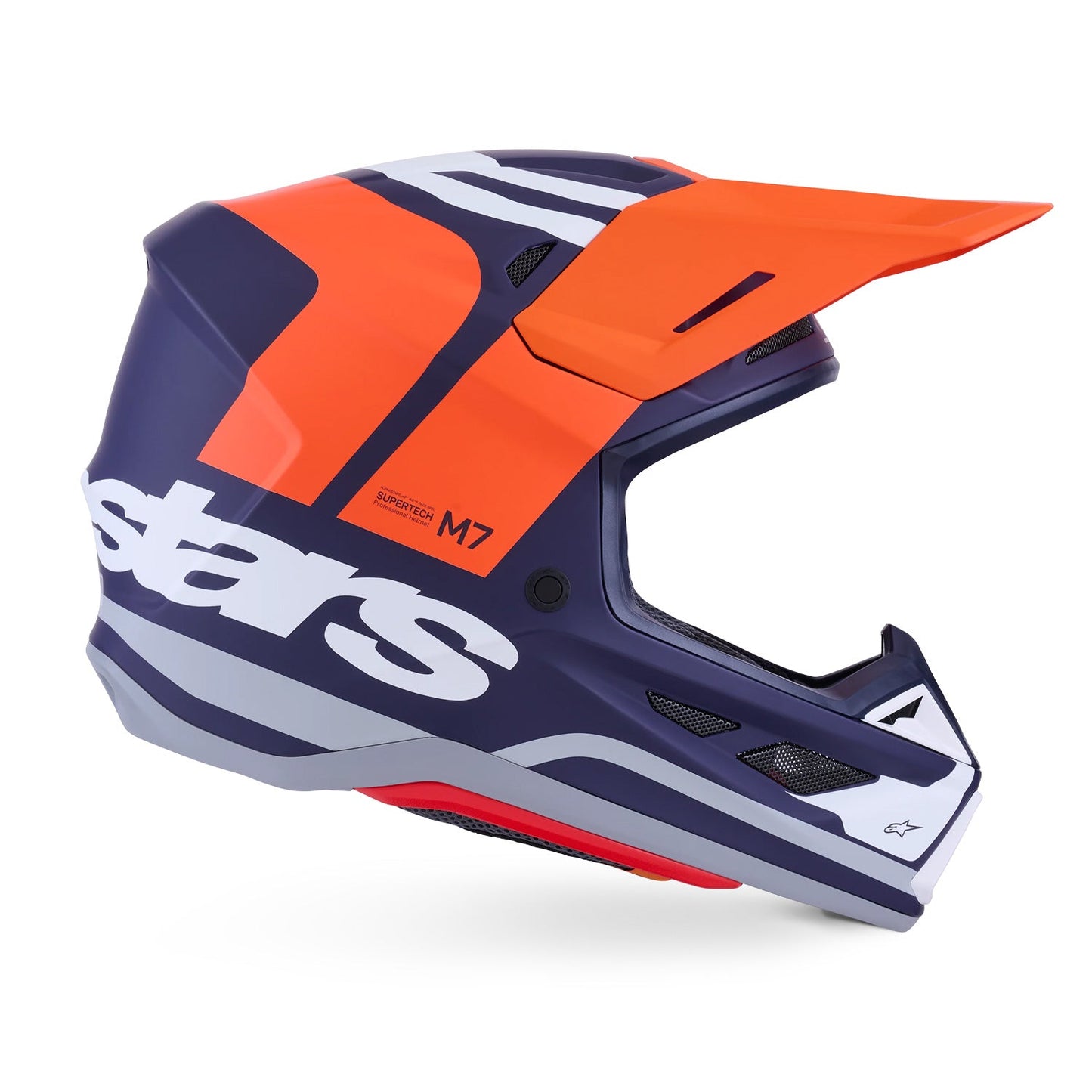 Alpinestars S-M7 Core Helmet ECE06 Orange/Blue Matt