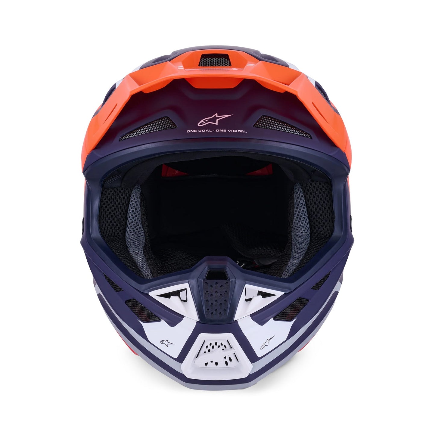 Alpinestars S-M7 Core Helmet ECE06 Orange/Blue Matt