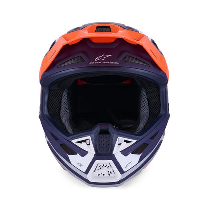 Alpinestars S-M7 Core Helmet ECE06 Orange/Blue Matt