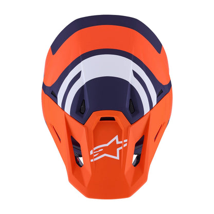 Alpinestars S-M7 Core Helmet ECE06 Orange/Blue Matt