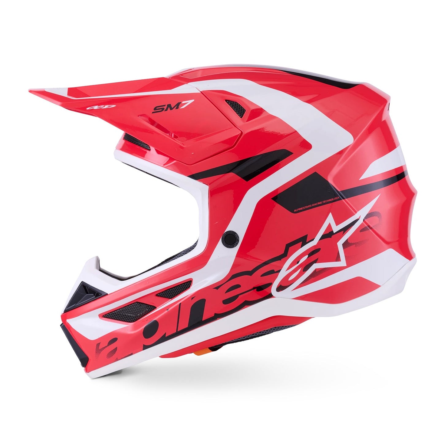 Alpinestars S-M7 Deed Helmet ECE06 Red/Black/White Gloss