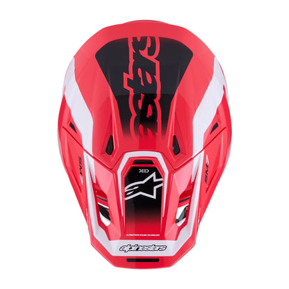 Alpinestars S-M7 Deed Helmet ECE06 Red/Black/White Gloss
