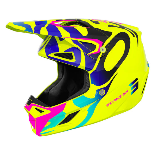 Shot Speed Kid Helmet Ghost Neon Yellow Gloss