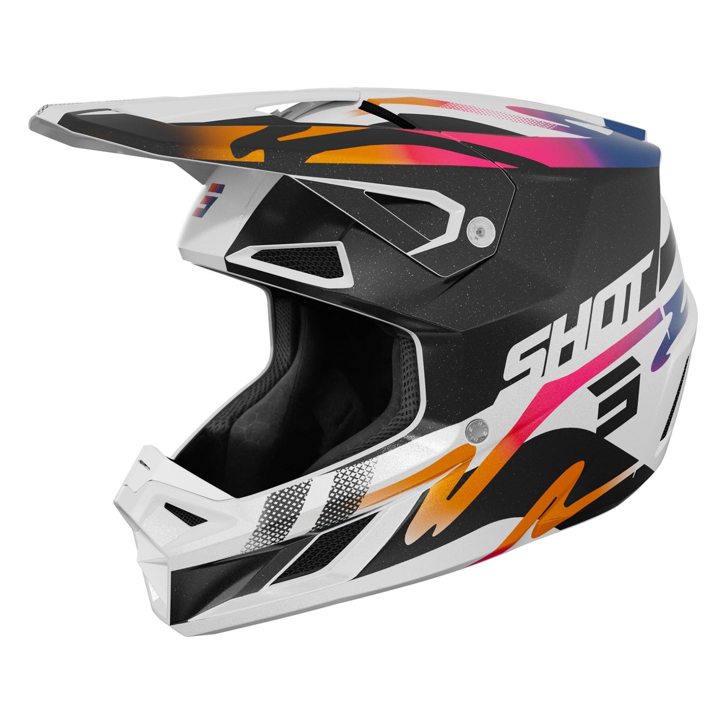 Shot Speed Helmet Wave Black/White Pearly