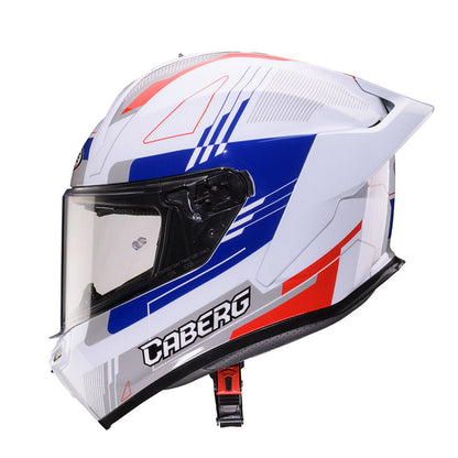 CABERG ROXTER COLT casco INTEGRALE BIANCO ROSSO BLUE GREY