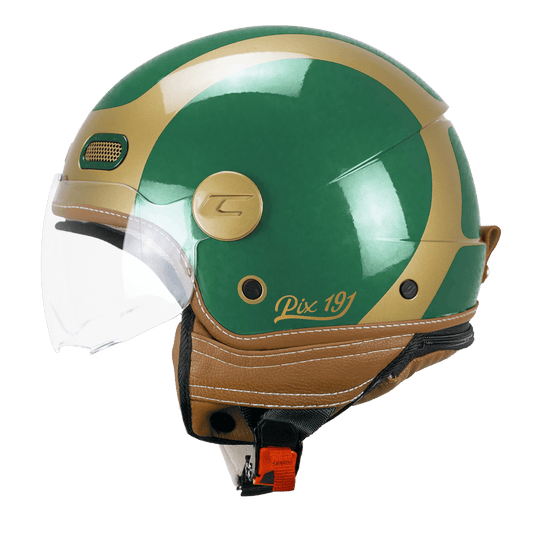 CGM 191G PIX SPRINT JET casco VERDE ORO SAGOMATA