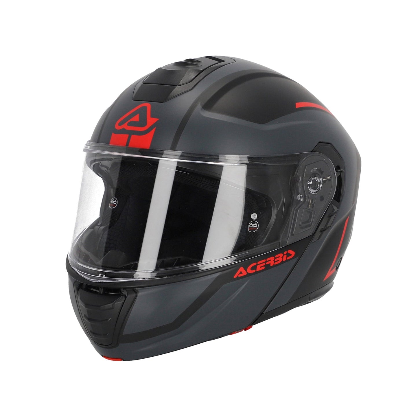 Acerbis TDC Helmet Black/Grey/Red Matt