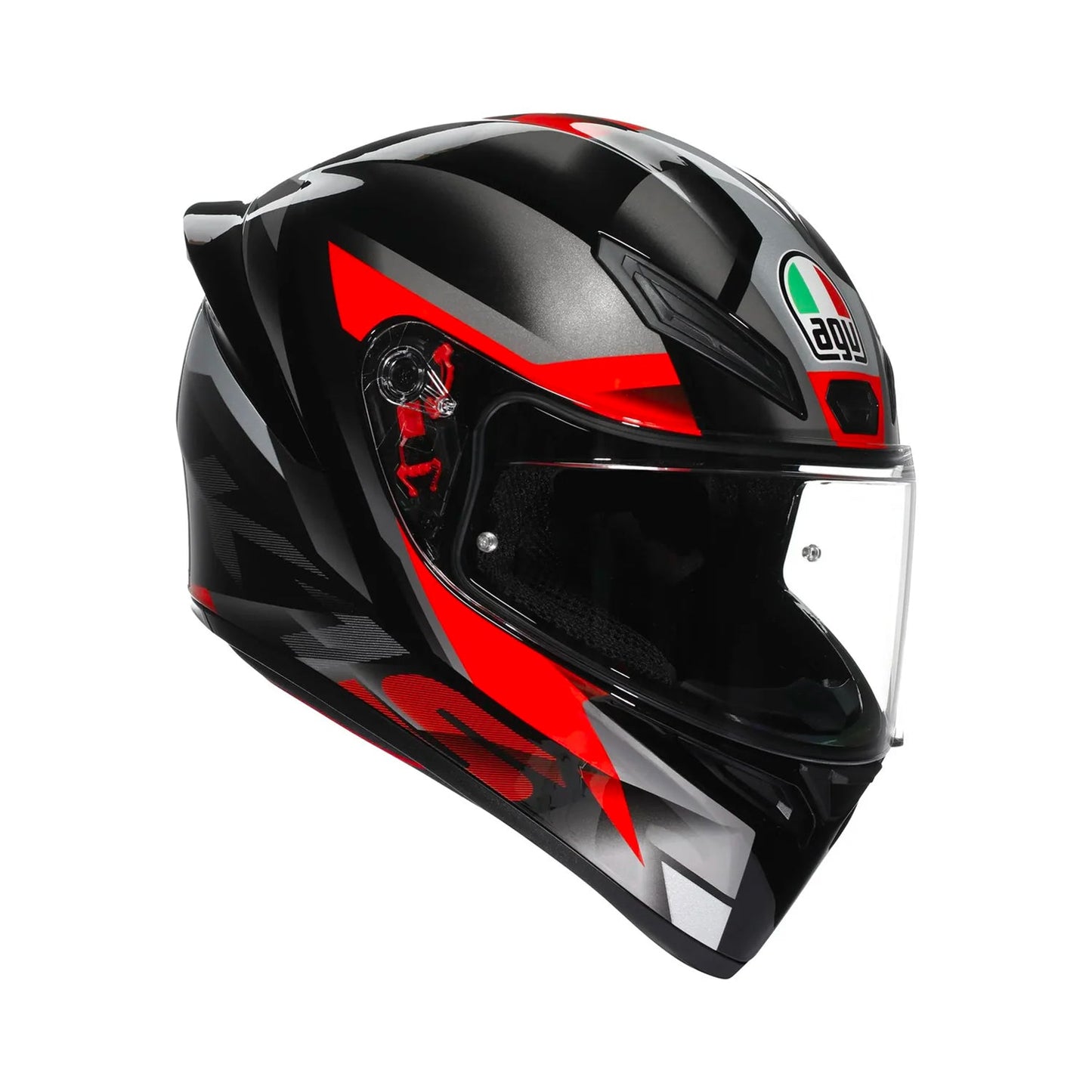 Agv K1 S E22.06 Helmet Fastlap Black/Grey/Red Gloss