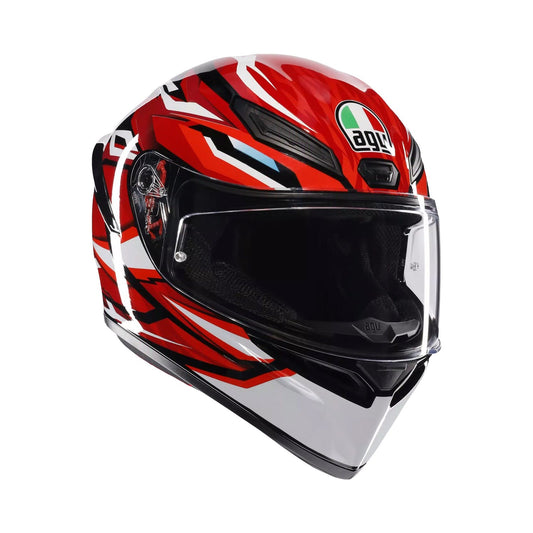 Agv K1 S E22.06 Helmet Lion Black/Red/White Gloss
