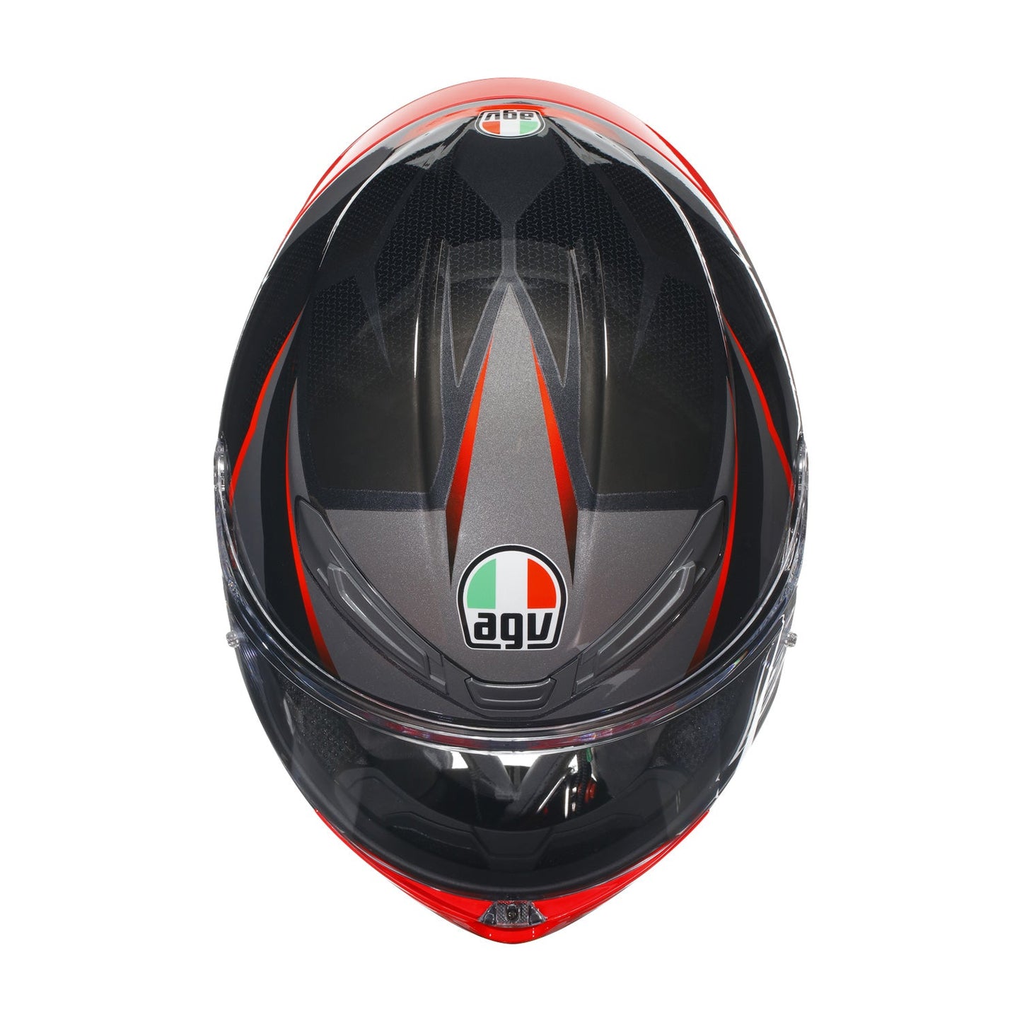 Agv K6 S E22.06 Helmet Slashcut Black/Grey/Red Gloss