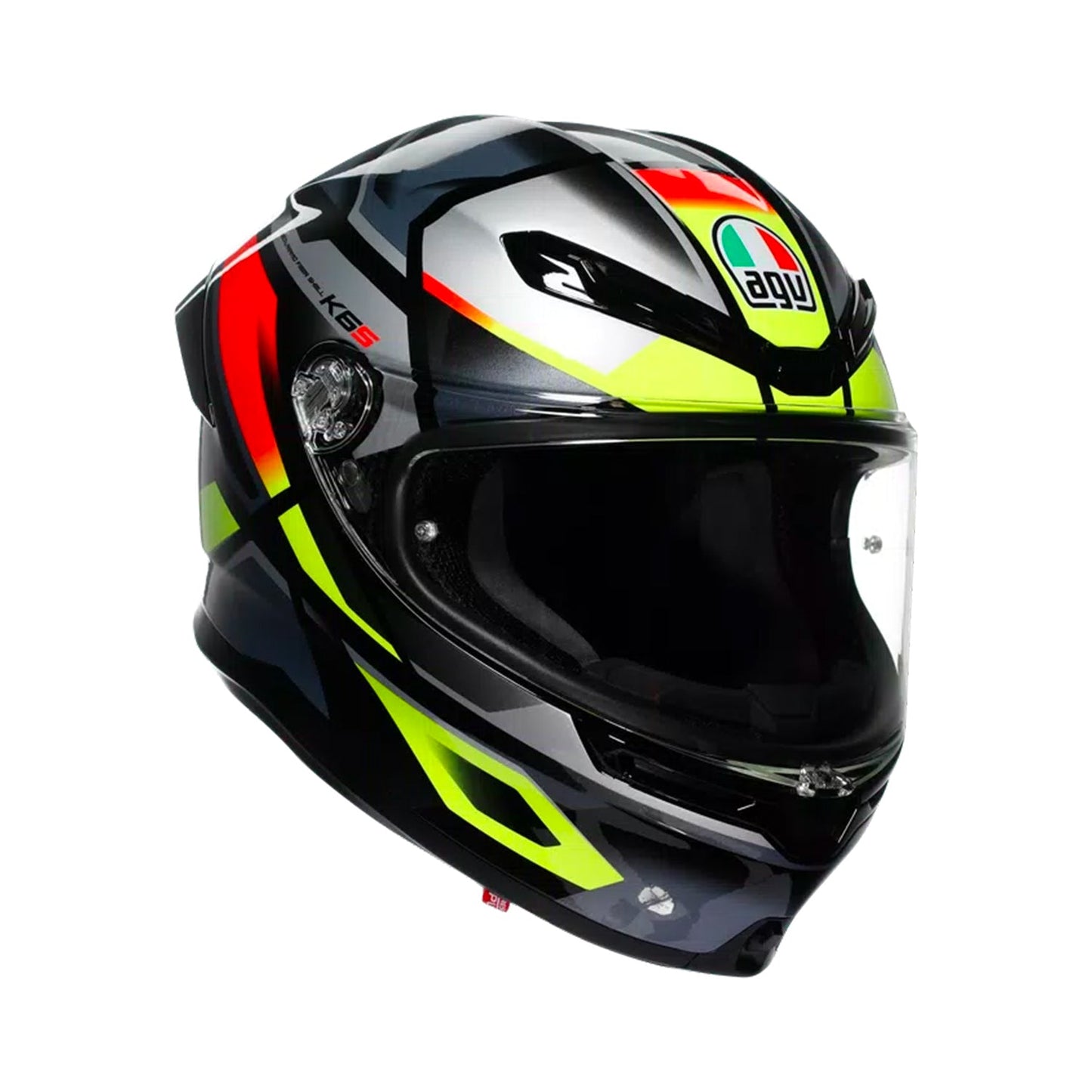 Agv K6 S E22.06 Helmet Reeval White/Red/Grey Gloss