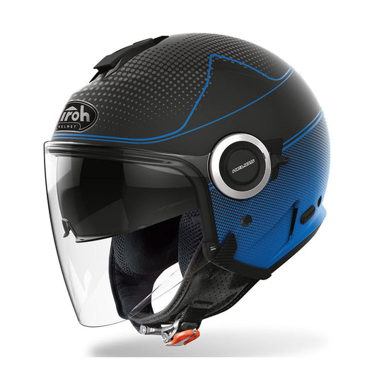 Airoh Helios Helmet Map Black/Blue Matt