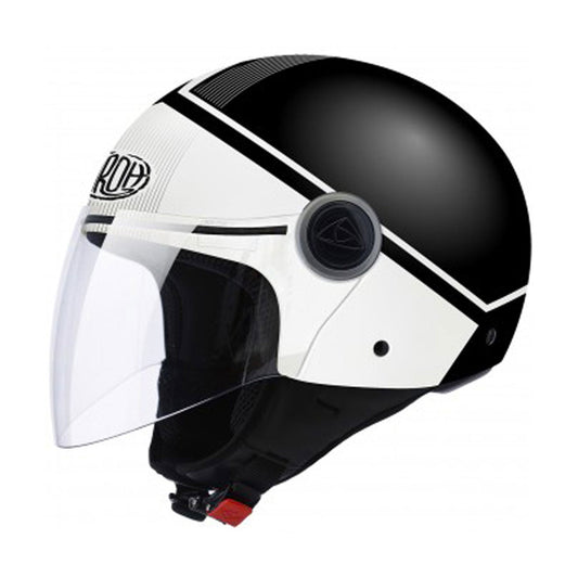 Airoh Malibu Helmet Geo White/Black Matt