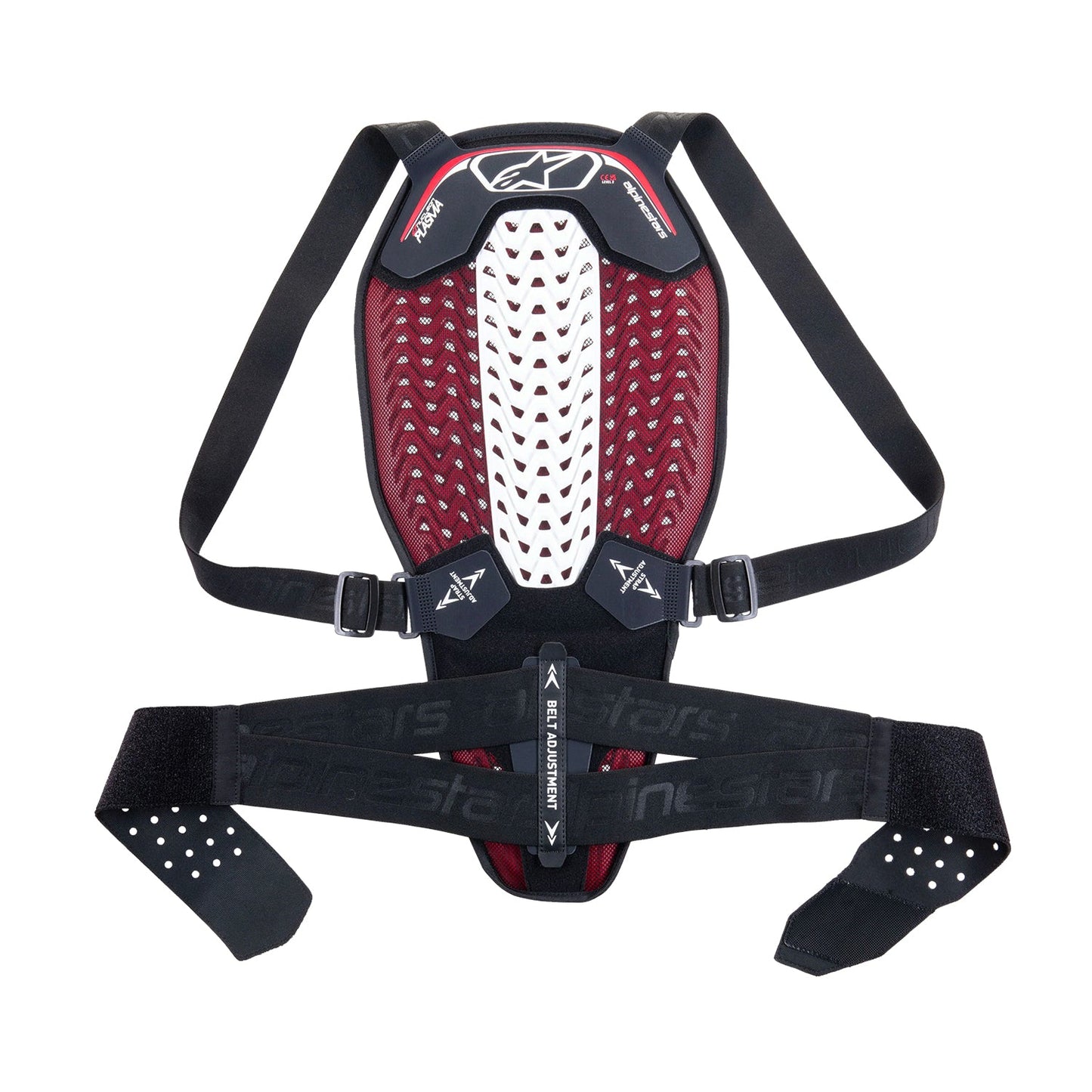 Alpinestars Nucleon Plasma Back Protector Black/White/Red