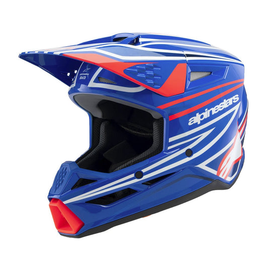 Alpinestars SM3 Youth Wurx Blue/Red/White/Black Gloss