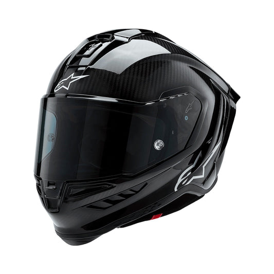 Alpinestars Supertech R10 Helmet Black Carbon Gloss