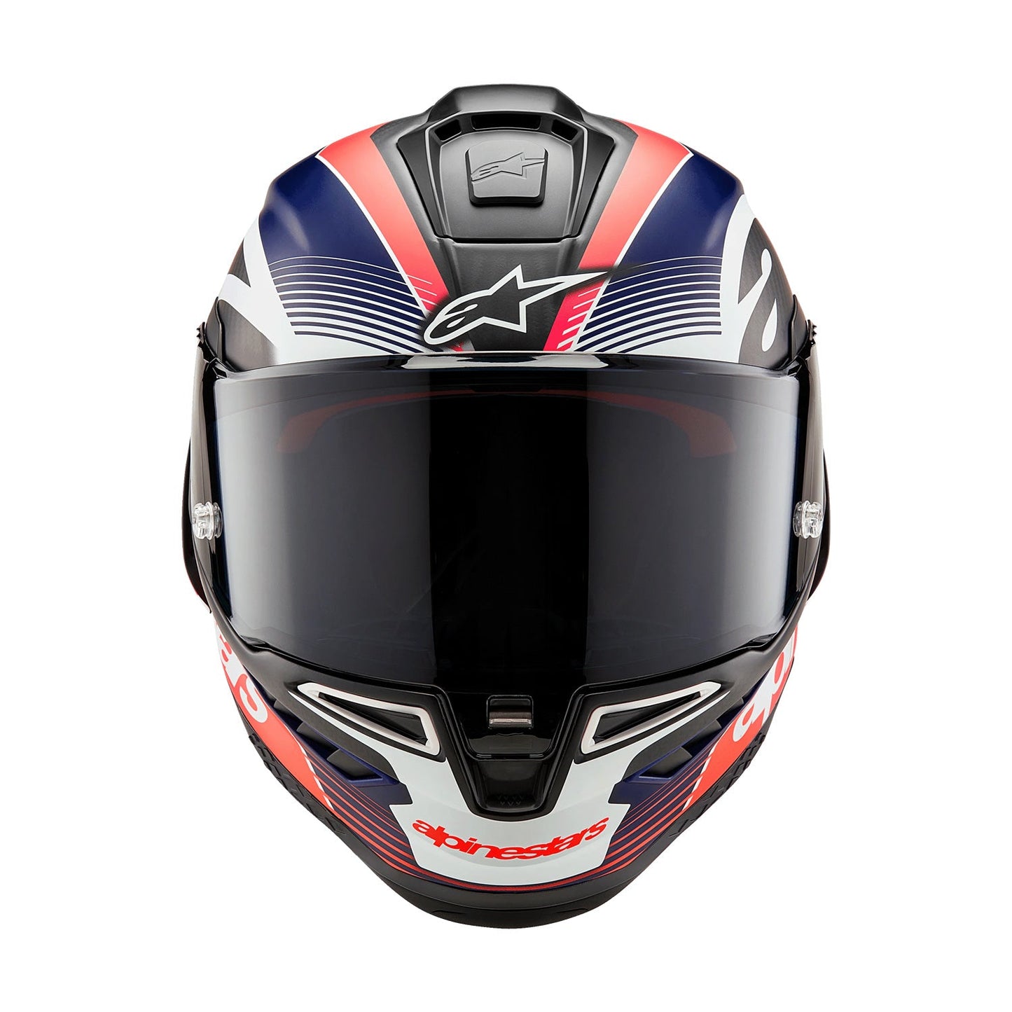 Alpinestars Supertech R10 Helmet Element Black/ Carbon Red Fluo/ Blue Matte