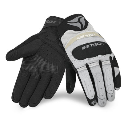 R-TECH MOTO FLEX GUANTI DE ESTATE UOMO NERO GRIGIO
