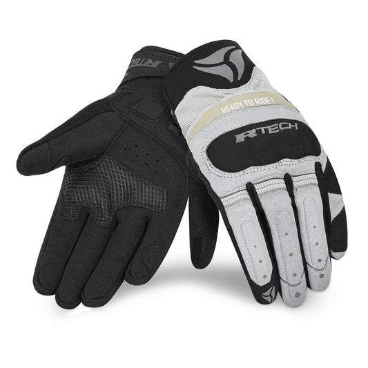 R-TECH MOTO FLEX GUANTI DE ESTATE UOMO NERO GRIGIO