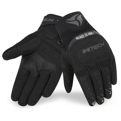 R-TECH MOTO FLEX GUANTI DE ESTATE UOMO NERO