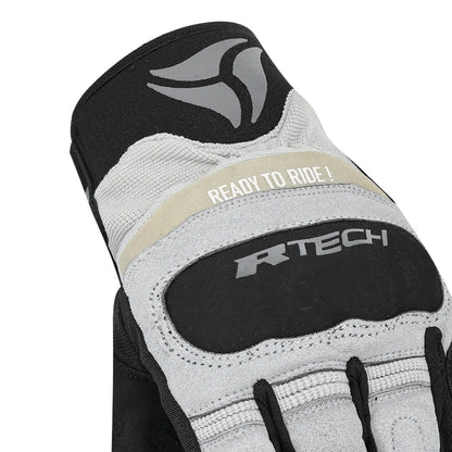 R-TECH MOTO FLEX GUANTI DE ESTATE UOMO NERO GRIGIO