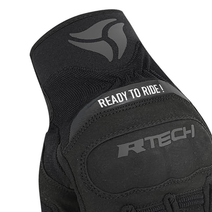 R-TECH MOTO FLEX GUANTI DE ESTATE UOMO NERO
